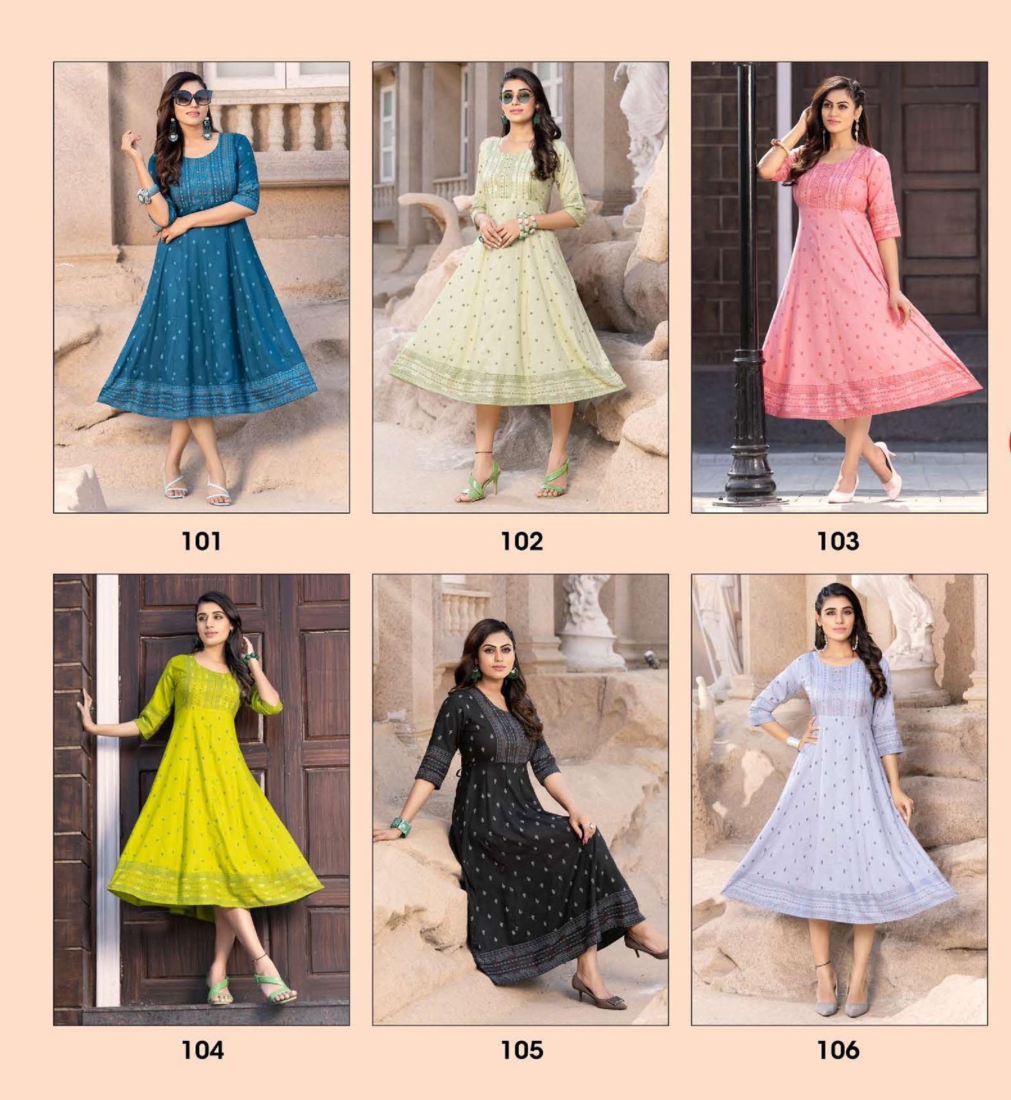 Golden Strawberry 1 Heavy Rayon Designer fancy Wear Designer Kurti Collection